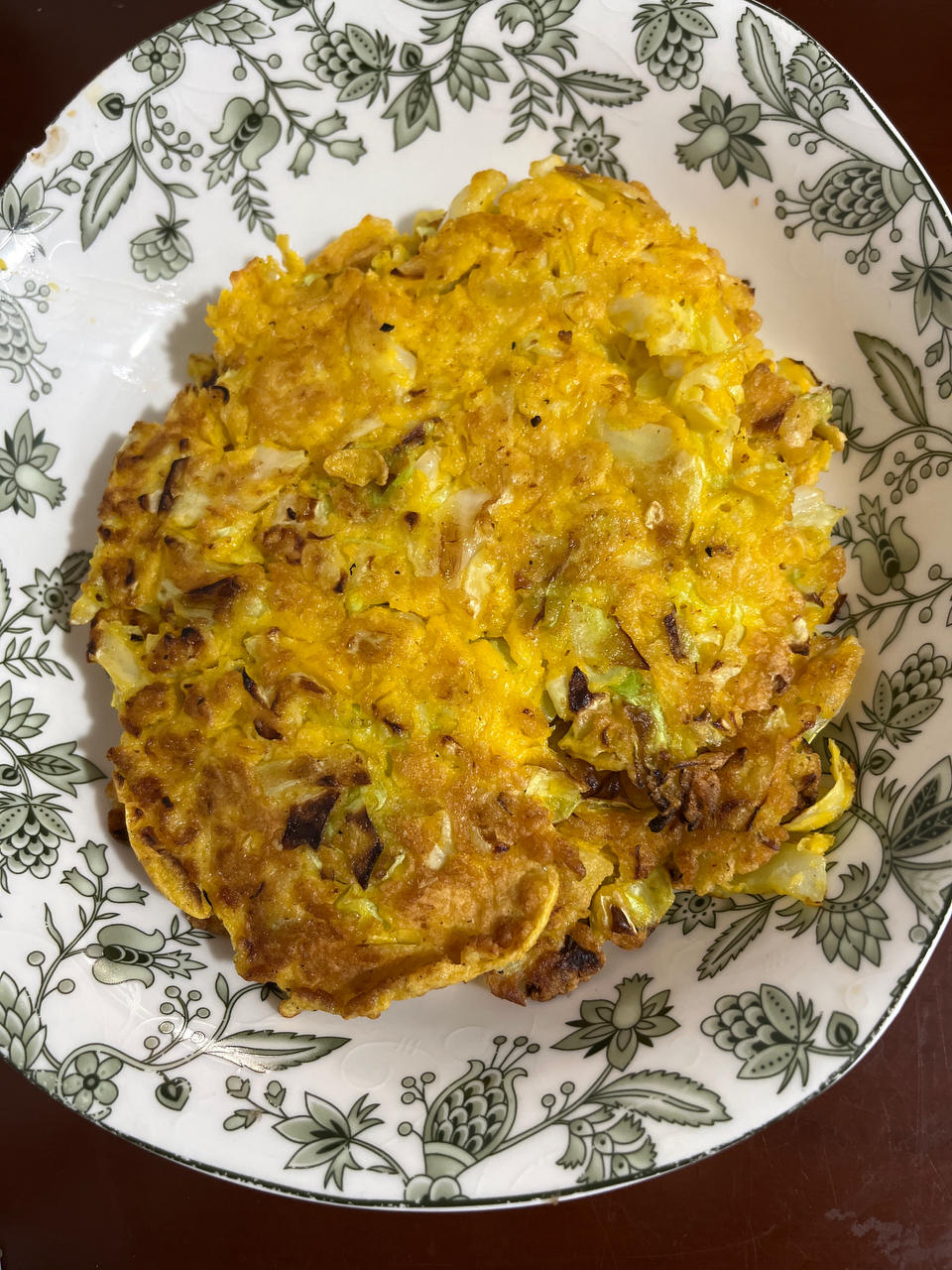 黄磊老师同款低卡营养包菜鸡蛋饼
