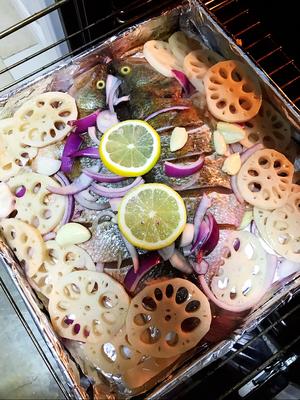 烤箱版柠檬孜然烤鱼的做法 步骤3