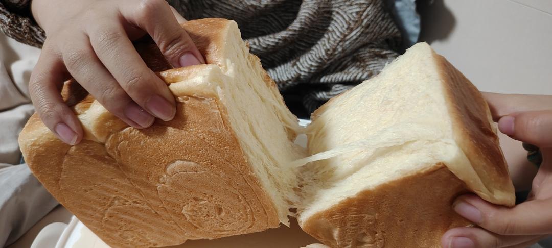 超软拉丝牛奶吐司🍞一次发酵