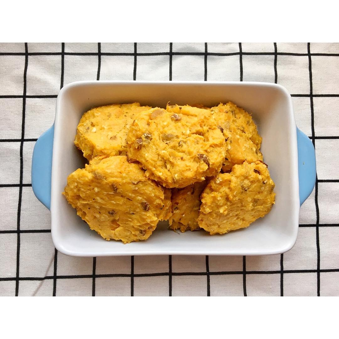 可以减肥的饼干——红薯燕麦葡萄干软饼
