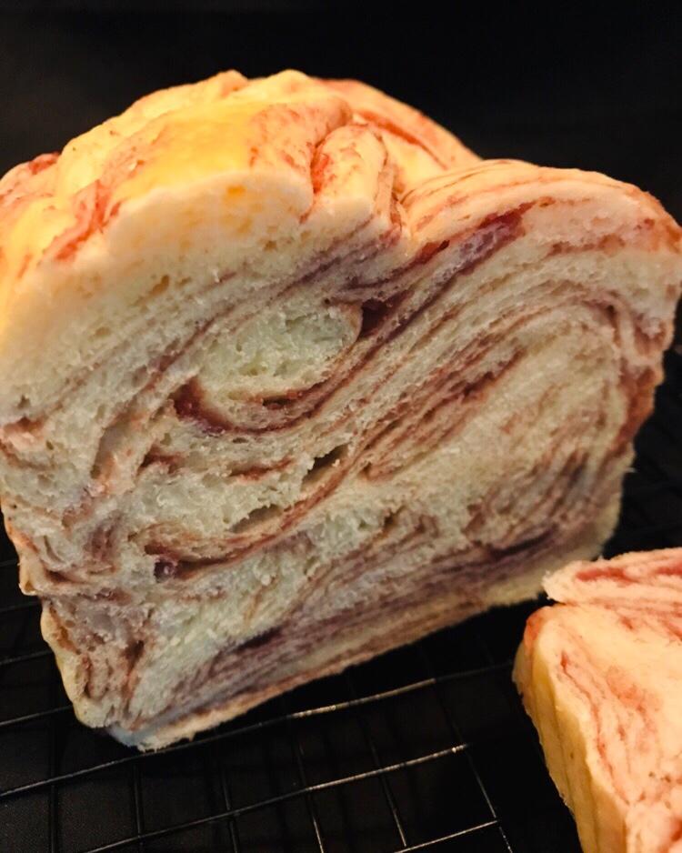 大理石红豆沙吐司