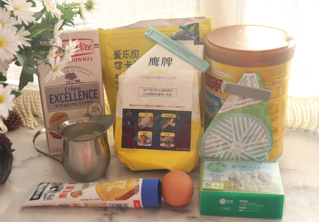 纯奶手撕吐司的做法 步骤1