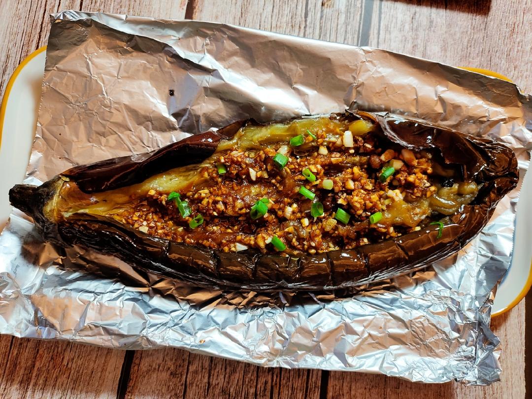 蒜蓉烤茄子98的做法