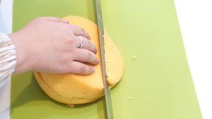 斜坡蛋糕（奶油霜手绘竹子）的做法 步骤4