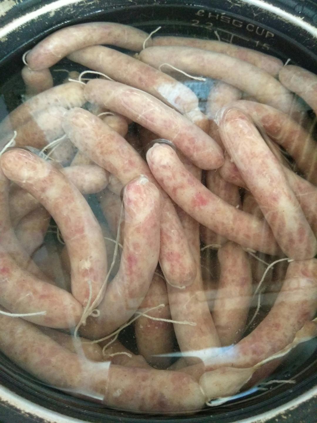 燕子3132做的自制黑椒风味脆皮肠多图详解手工灌肠