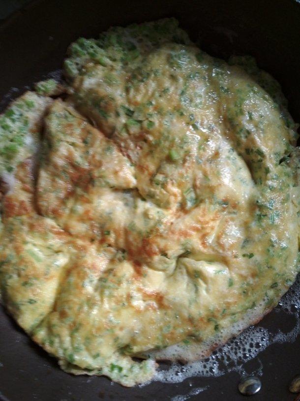 163 芹菜鸡蛋饼