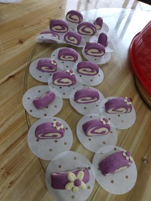 紫薯花样馒头的做法 步骤6