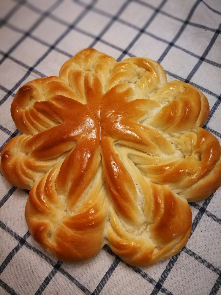 西安妹姐做的花型面包2(奶香汤种面包)