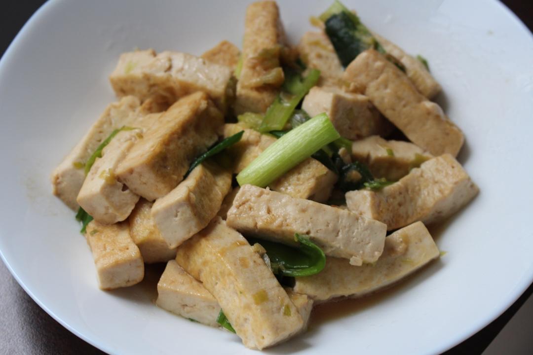 葱烧豆腐