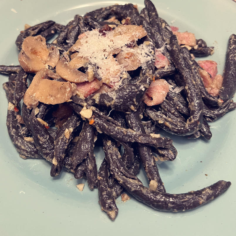 快手香辣培根蛋面spicy carbonara
