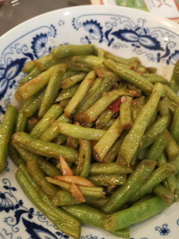 不油炸，素炒四季豆