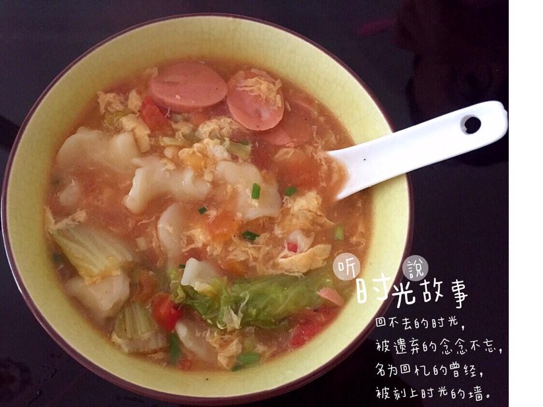 番茄鸡蛋疙瘩面