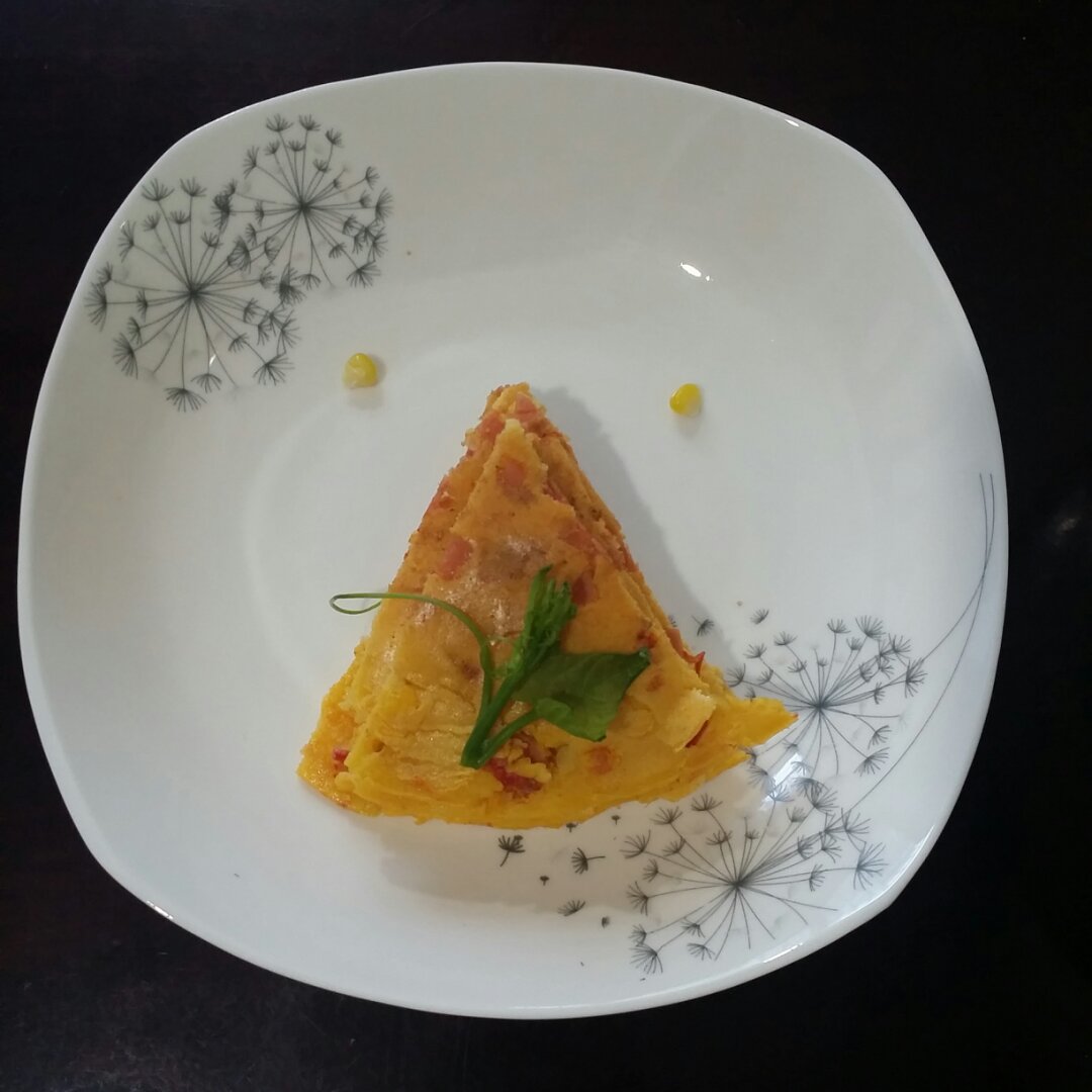 松软香嫩的西红柿鸡蛋饼