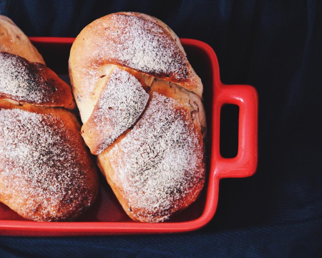 全麦牛奶蜜豆软欧