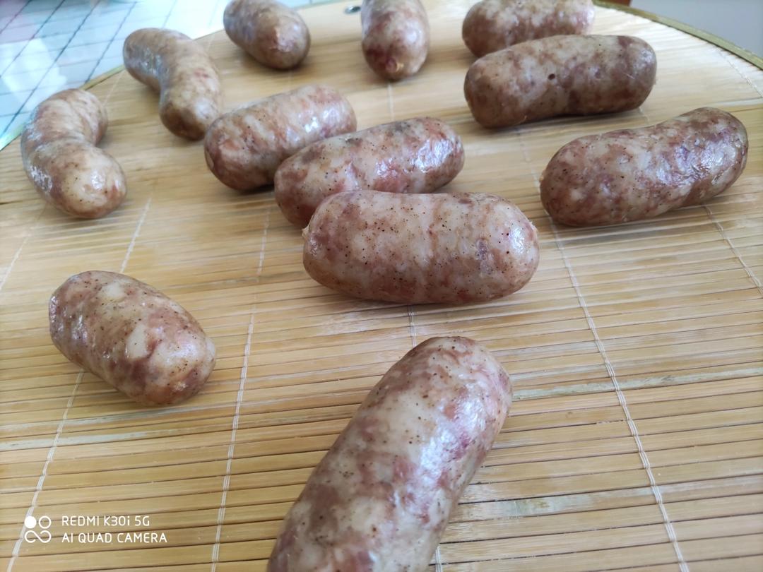 能量满满的猪肉脆皮肠(烤肠、灌肠、自制香肠)