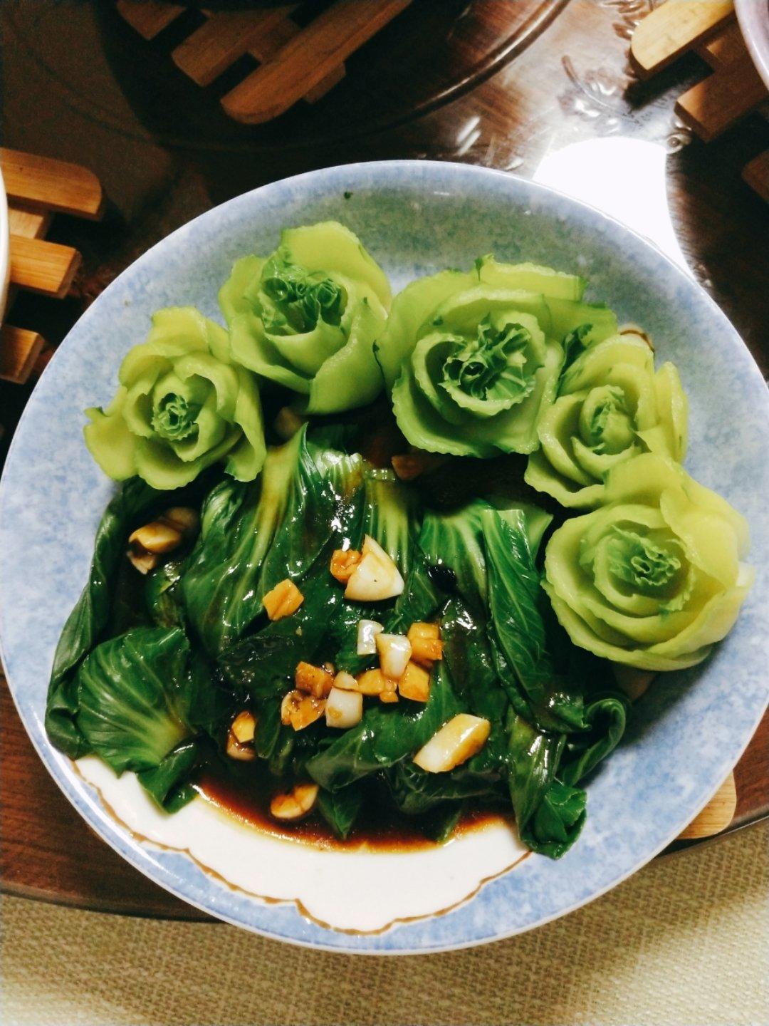 蒜泥上海青-外貌党菜系