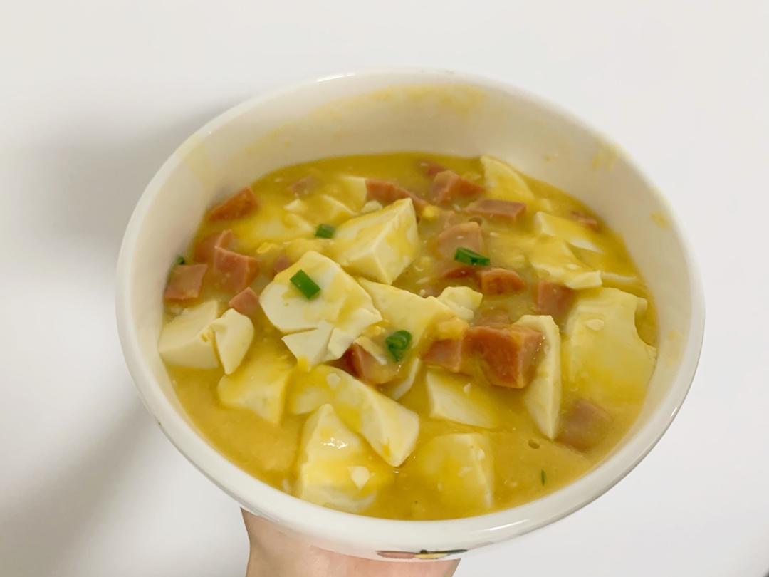 小白都能做的蟹黄豆腐