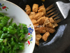 节后“刮油”的清道夫=南北通吃外脆里嫩的小炒豆腐果的做法 步骤10