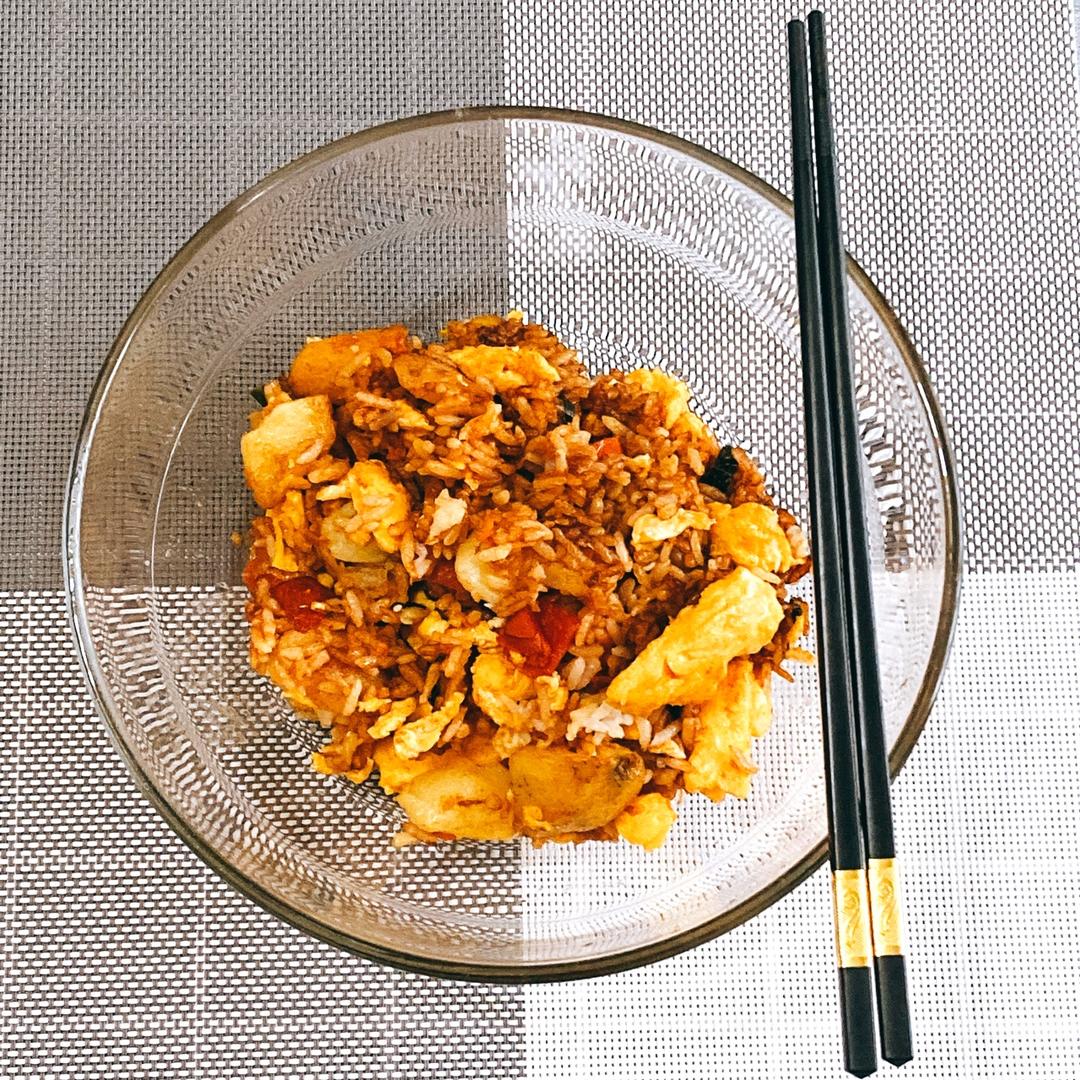 番茄鸡蛋炒饭