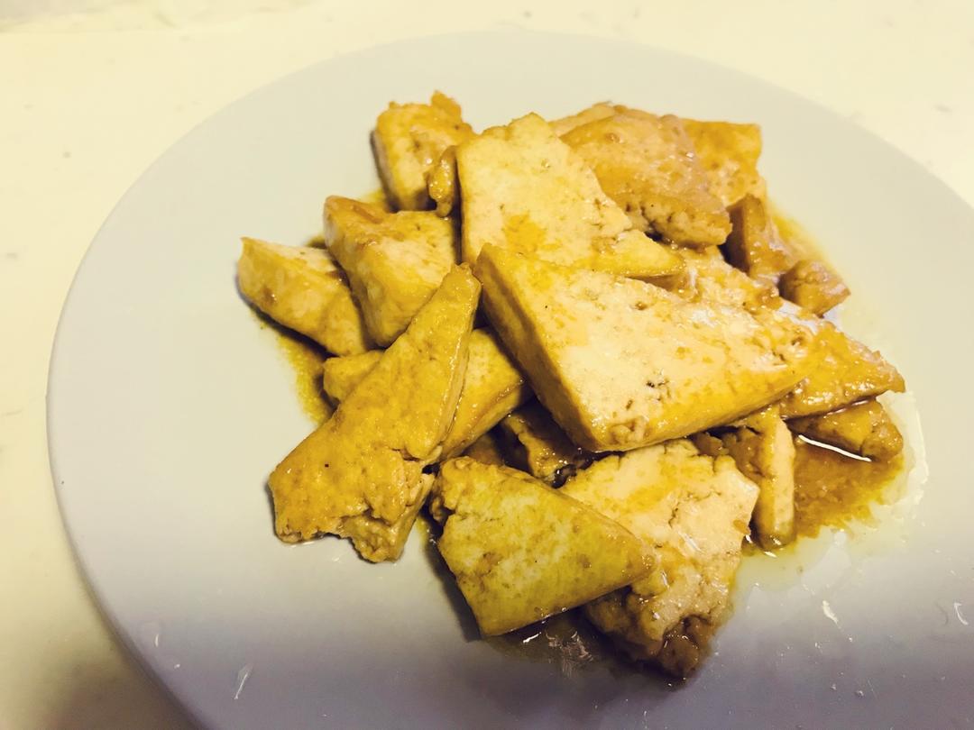 焖煎豆腐