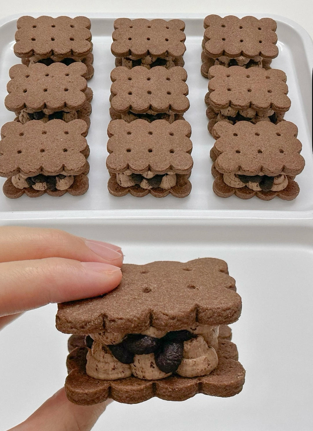 巧克力白脱奶油饼干