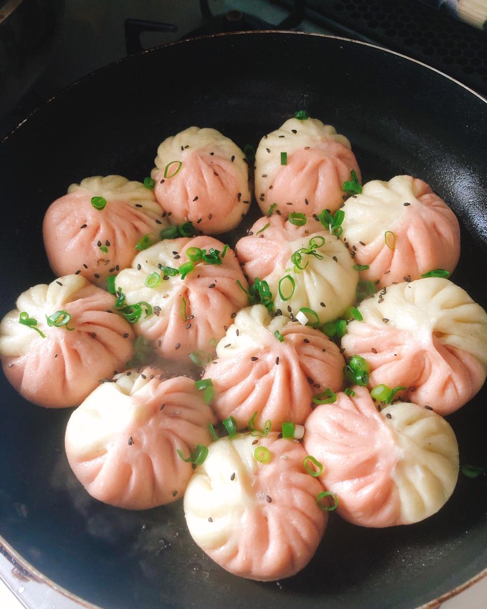 双色生煎包
