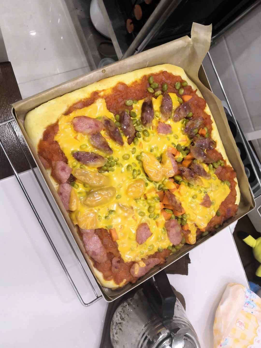 儿子说比BSK好吃的披萨（含披萨酱、饼底做法）