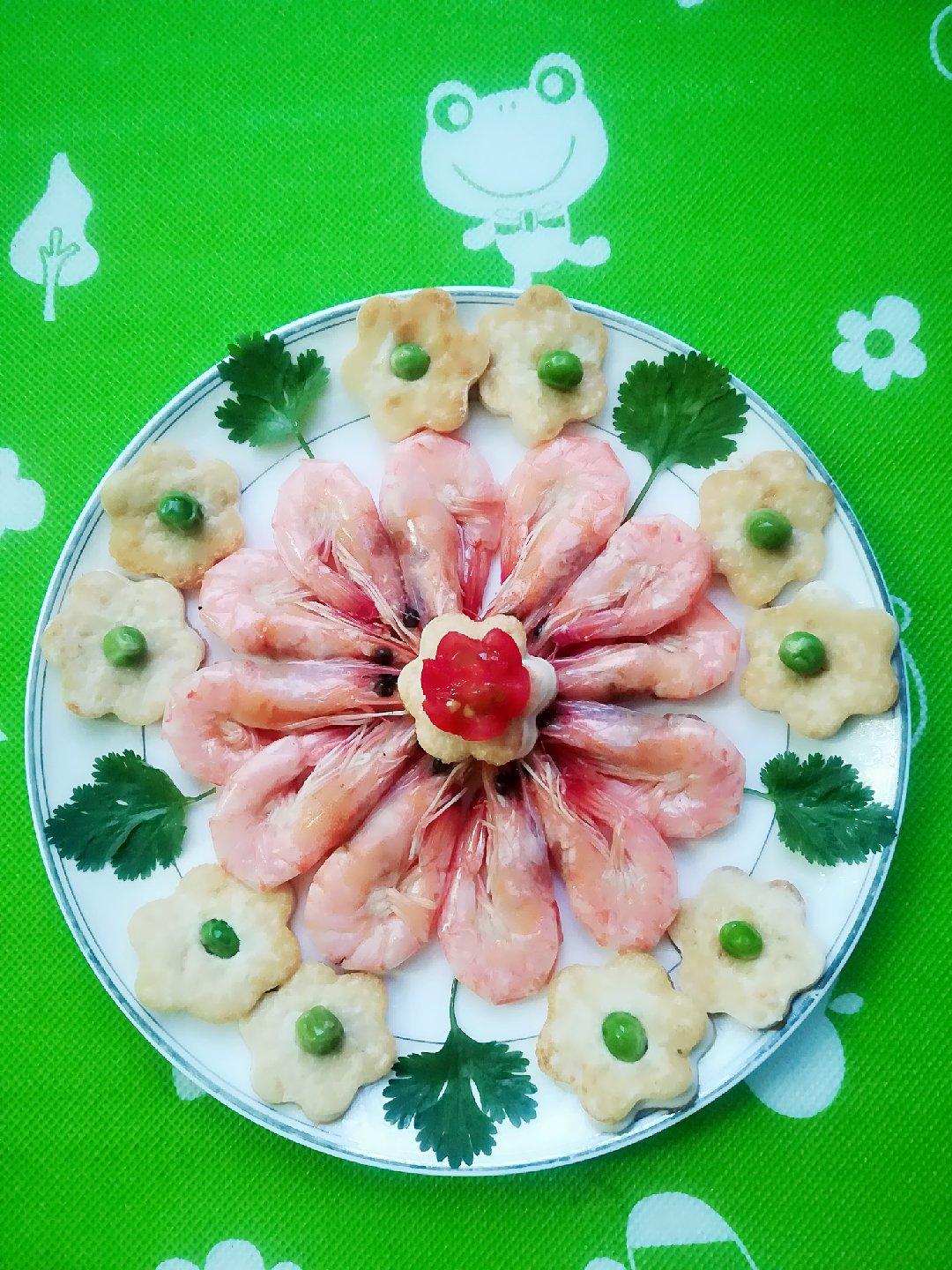 【花式摆盘的鲜甜白灼虾图片大全-木华柚柚的花式摆盘的鲜甜白灼虾