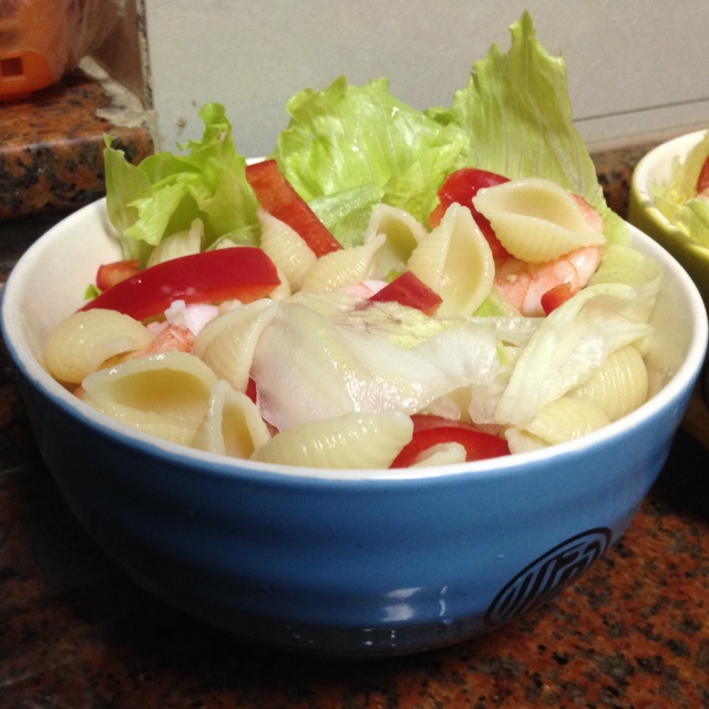 生菜鲜虾沙拉