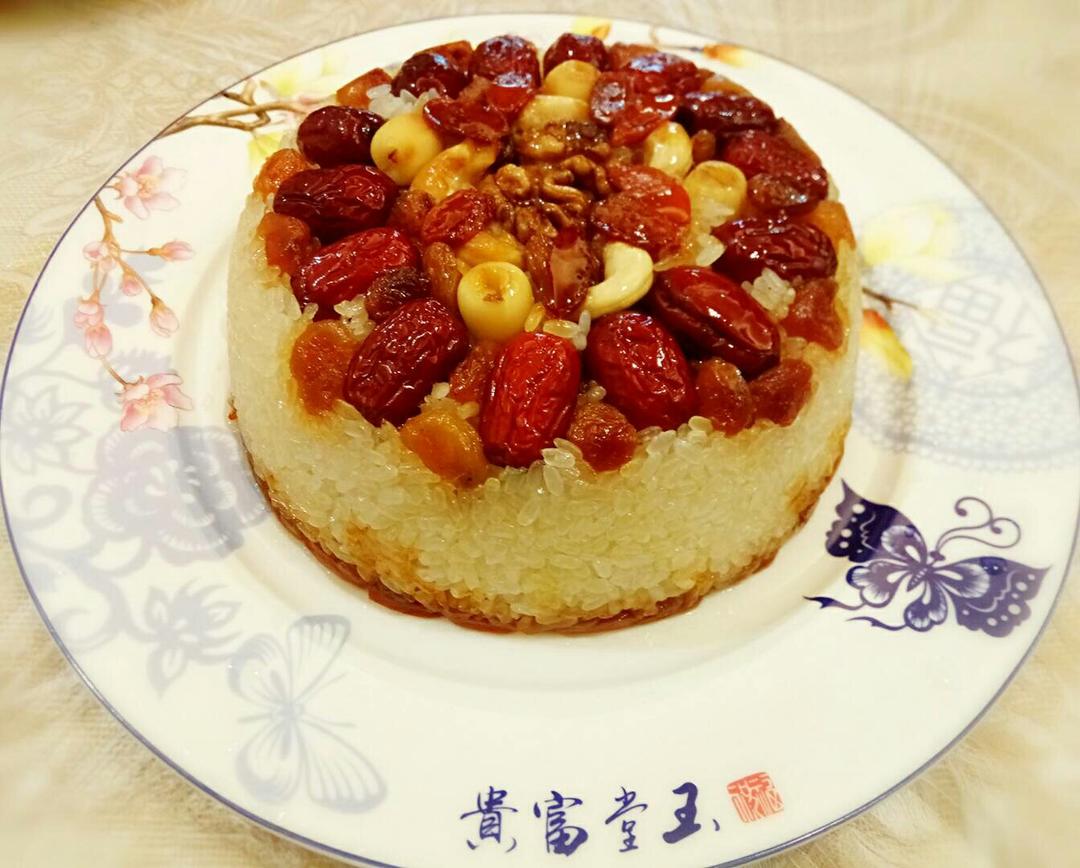 【猪油夹沙八宝饭】古法蒸糯米