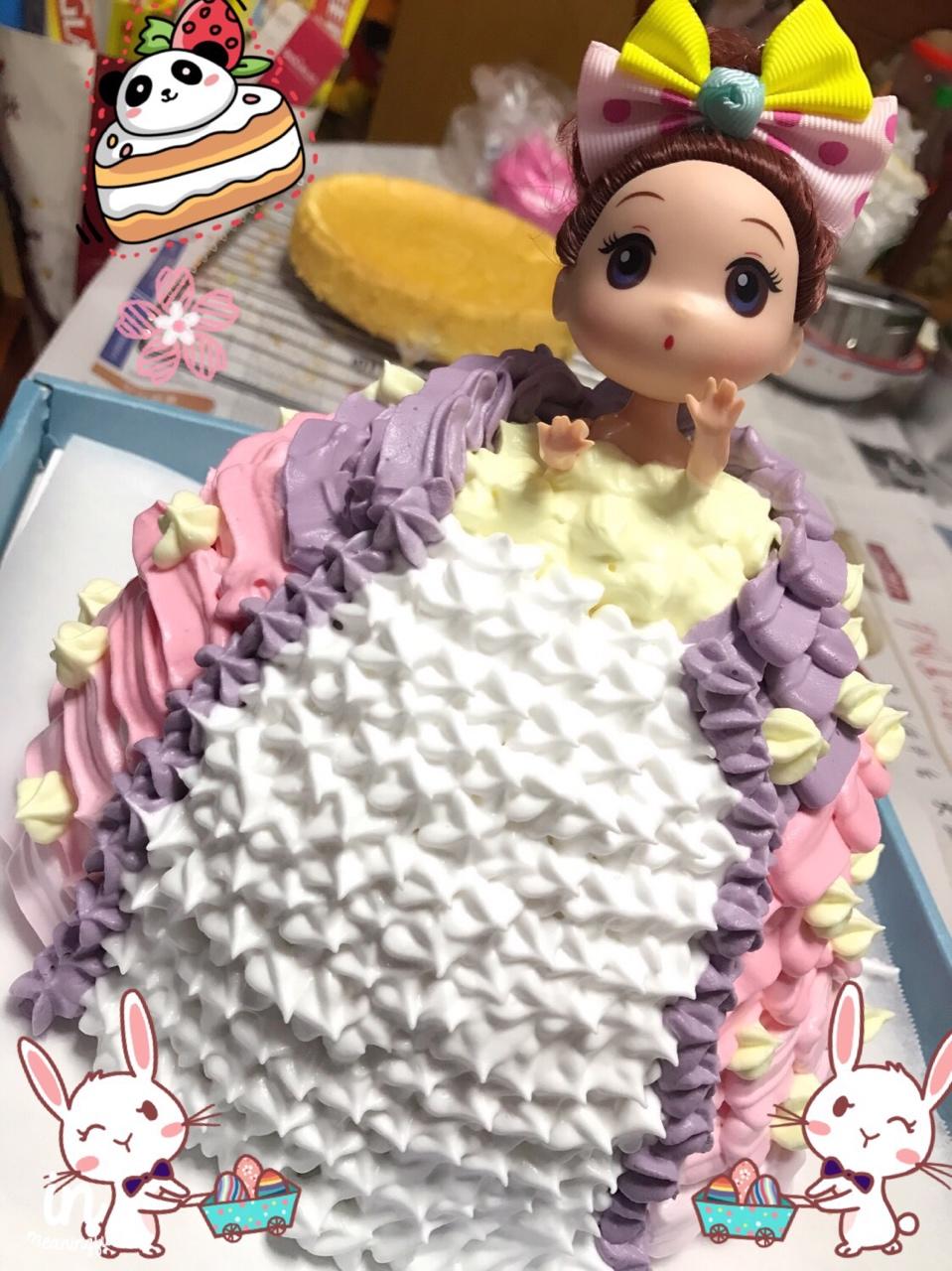 梦幻时尚的芭比蛋糕