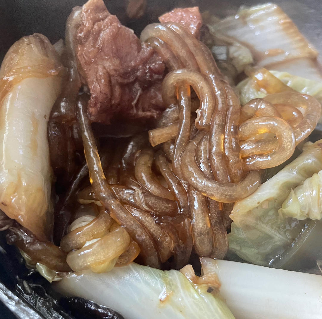 白菜排骨炖粉条