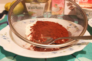奶酪香梨夹心之榛子巧克力蛋糕--Torta ricotta e pere的做法 步骤10