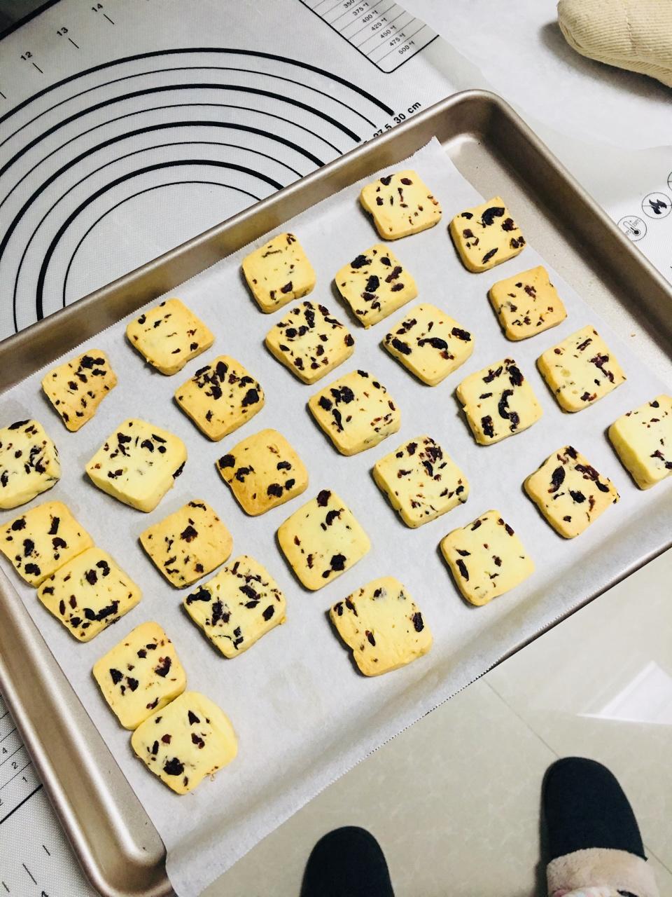 低糖少油版蔓越莓饼干