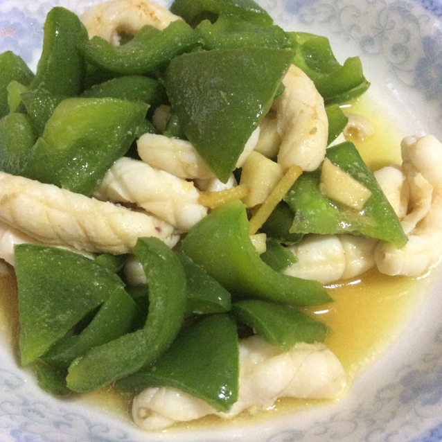 青椒墨鱼