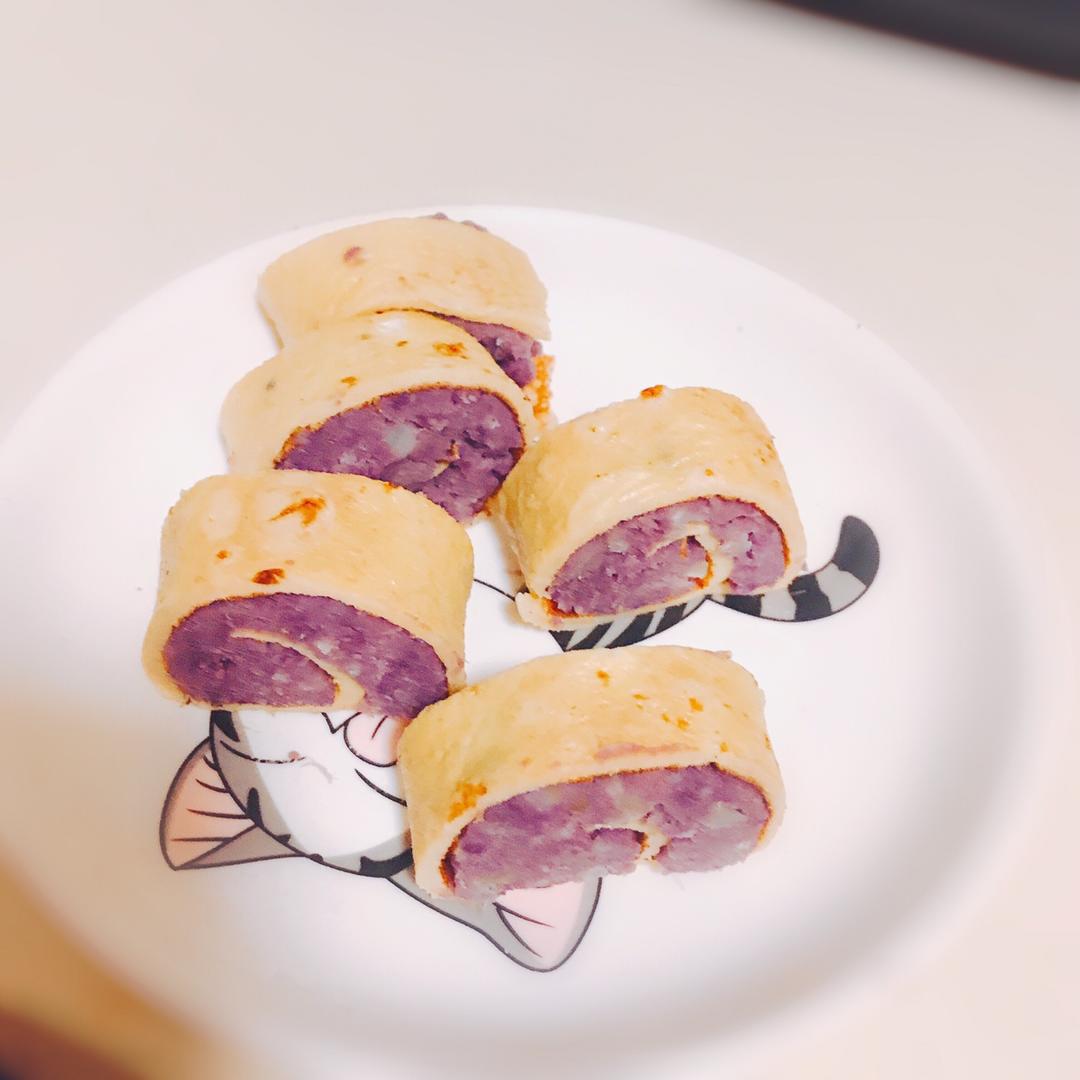 紫薯蛋卷  宝宝健康食谱