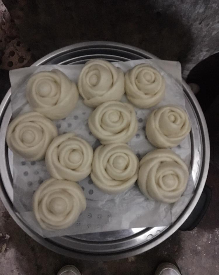 玫瑰花馒头