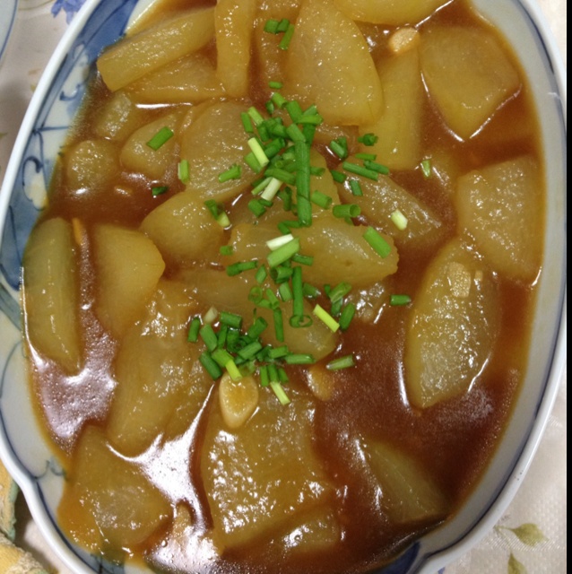 美兆国做的蚝油焖冬瓜