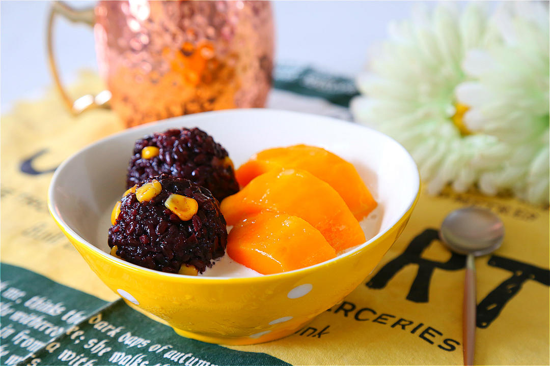 芒果白雪黑糯米甜甜