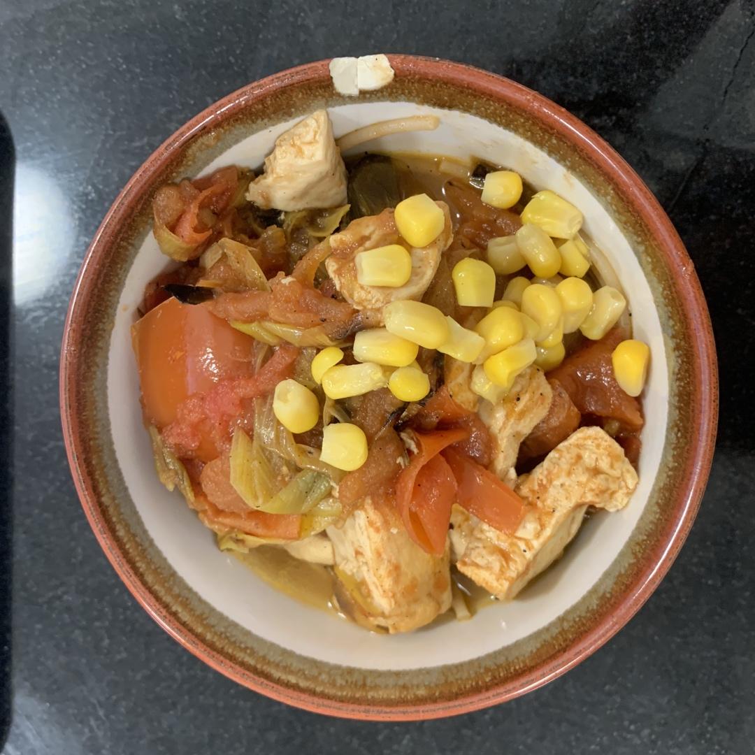西红柿烧豆腐