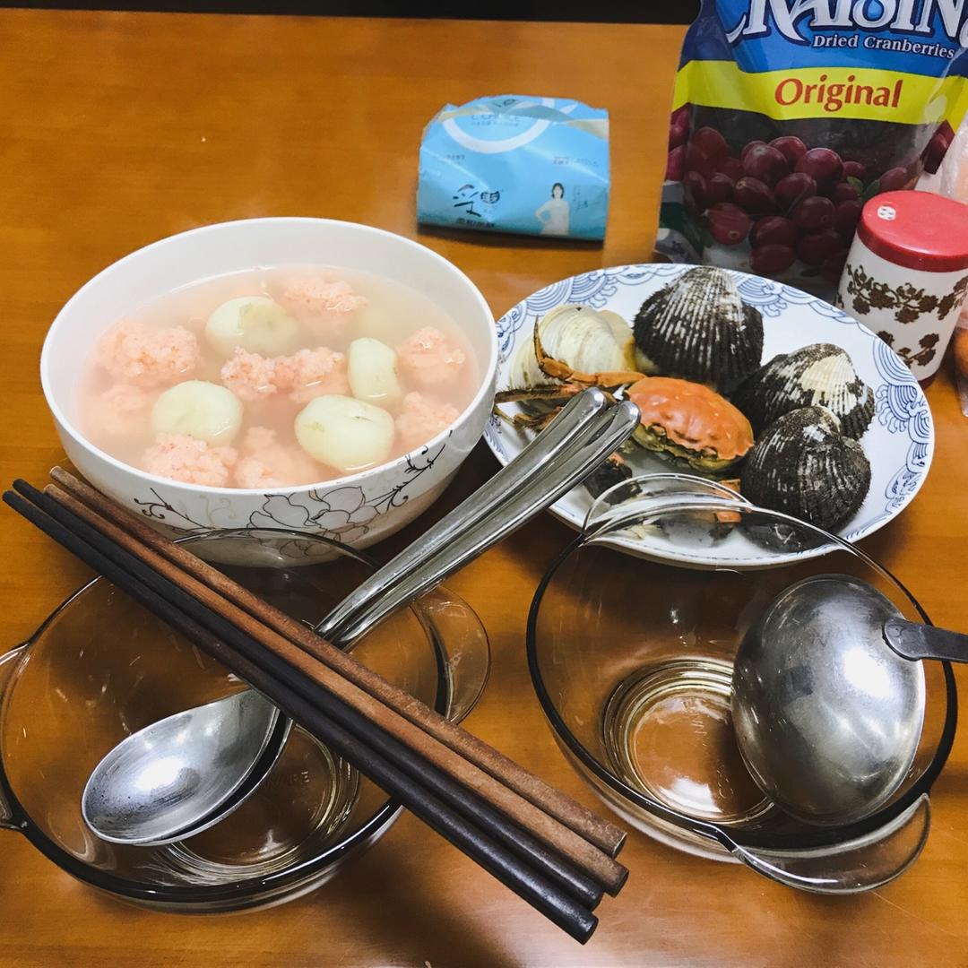 虾滑娃娃菜