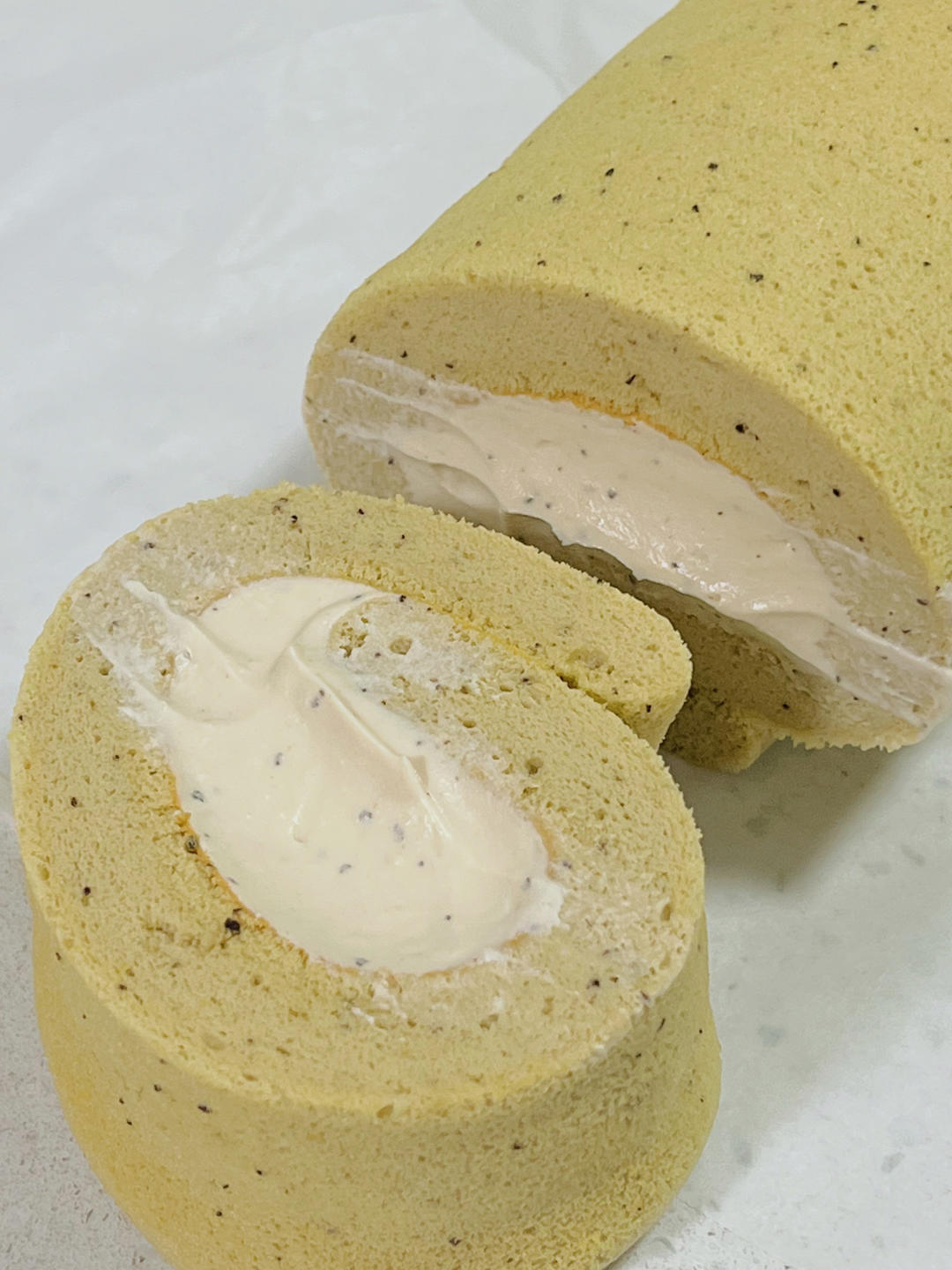 成功复刻山姆同款伯爵红茶蛋糕卷