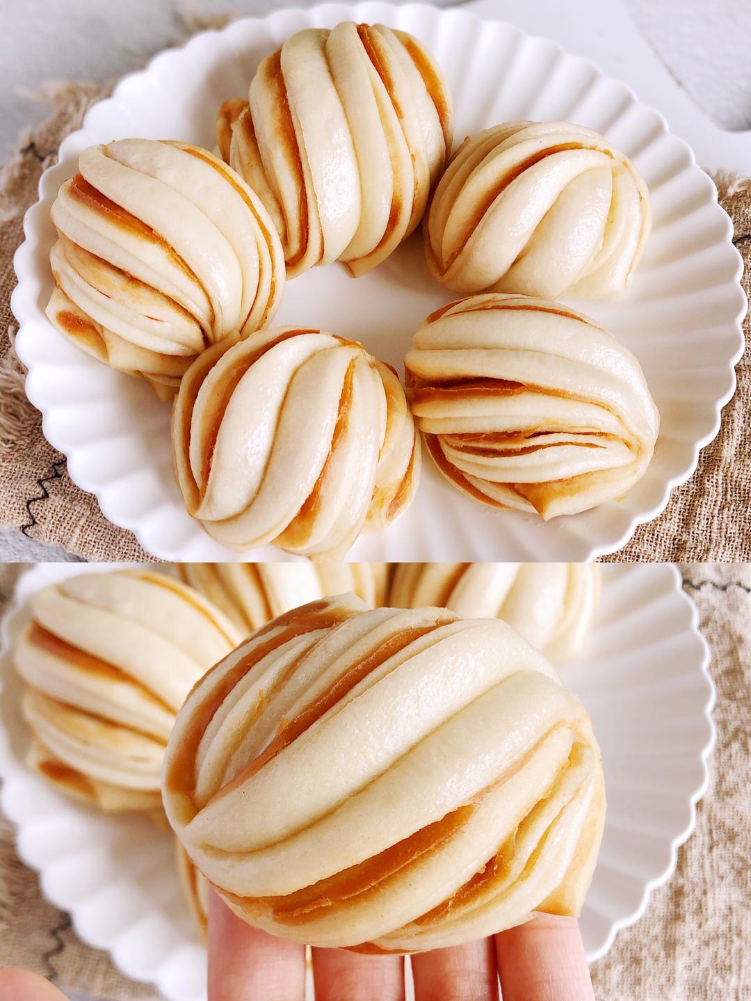 花生酱花卷,新手一次成功的傻瓜式卷法 花生酱花卷,新手一次成功的傻瓜式卷法