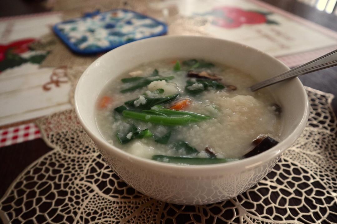 香菇鸡肉粥