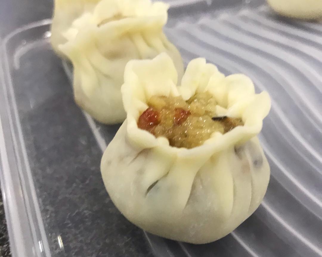 简易版糯米烧卖-当成饺子皮包炒饭的做法