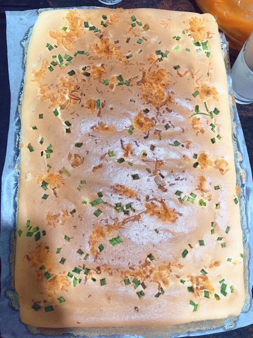 香葱肉松卷 蛋糕卷-无敌美味