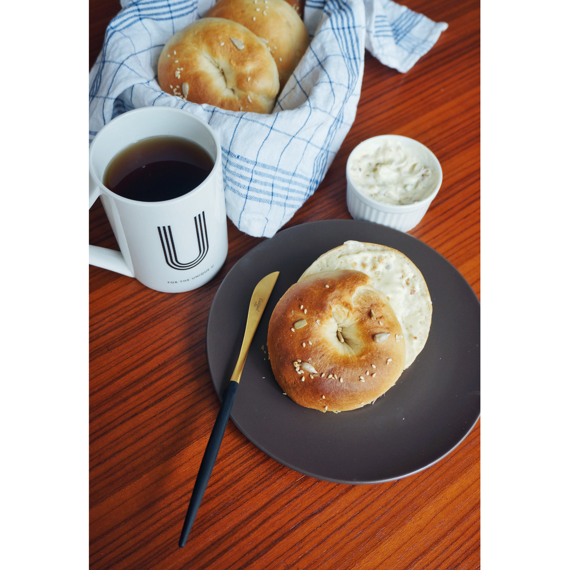 50%全麦葡萄干迷你贝果