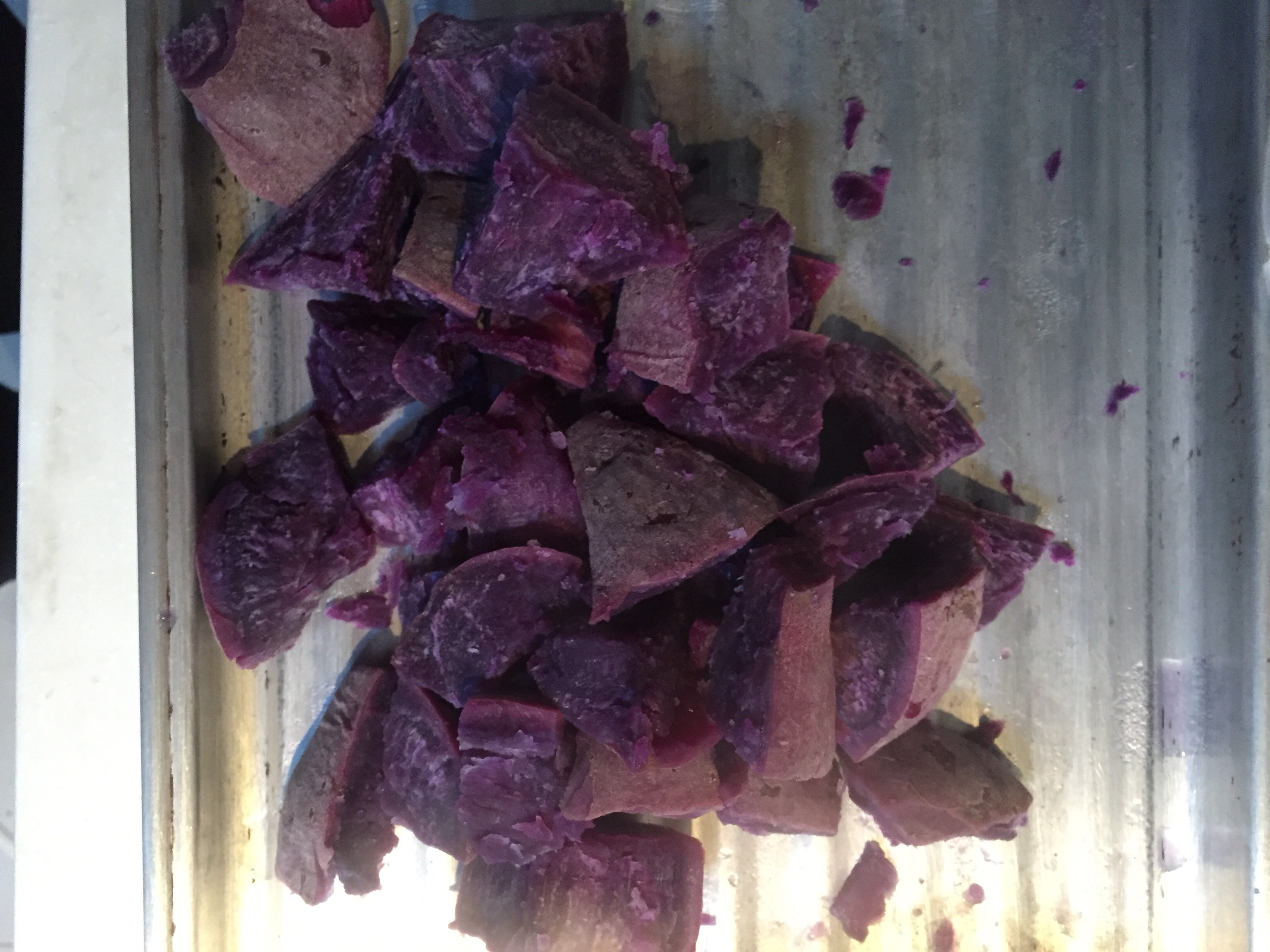 宠物紫薯鸡肉饼的做法 步骤3