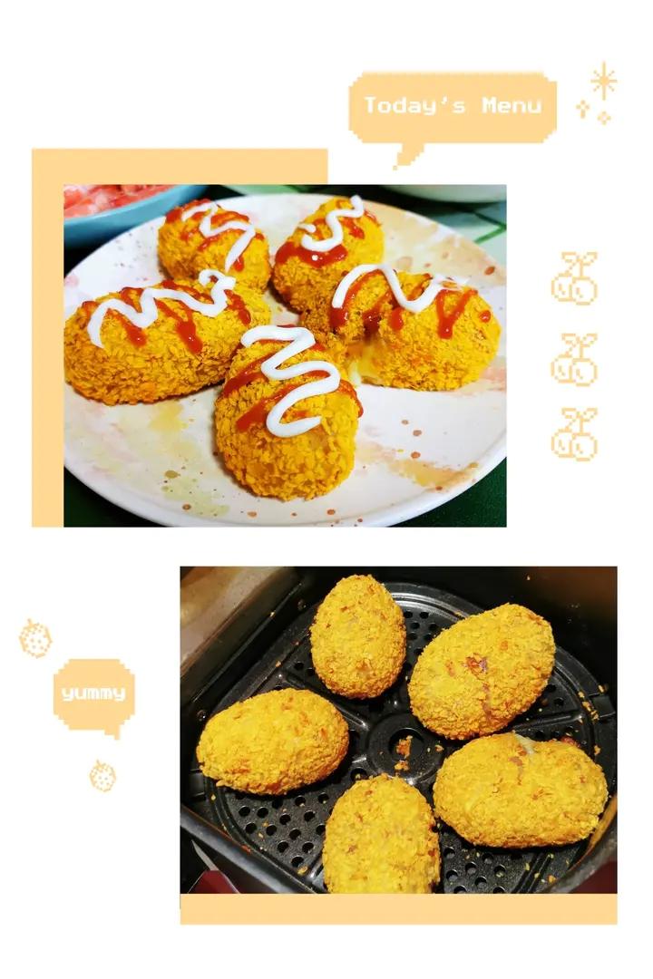 无油免炸❗️爆浆拉丝❗️日式可乐饼