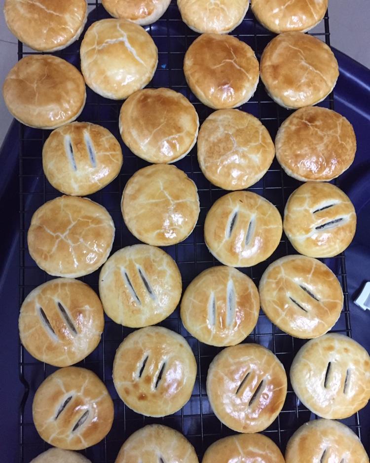 酥皮绿豆饼   酥得掉渣渣